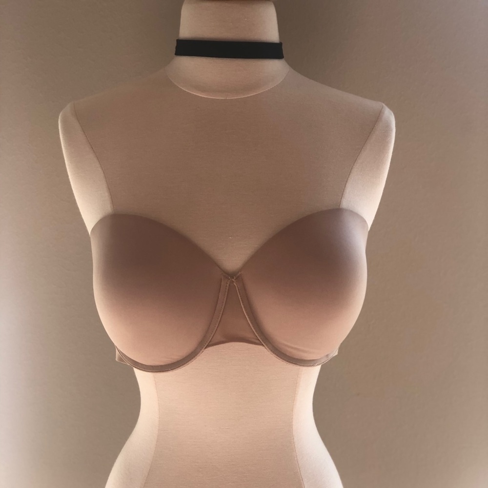 Nude strapless bra